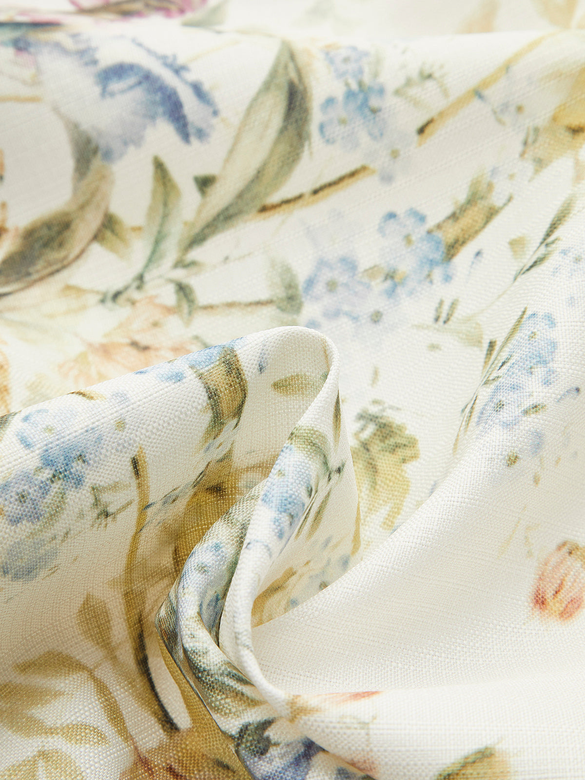 Belted Balloon Sleeve Floral Dress